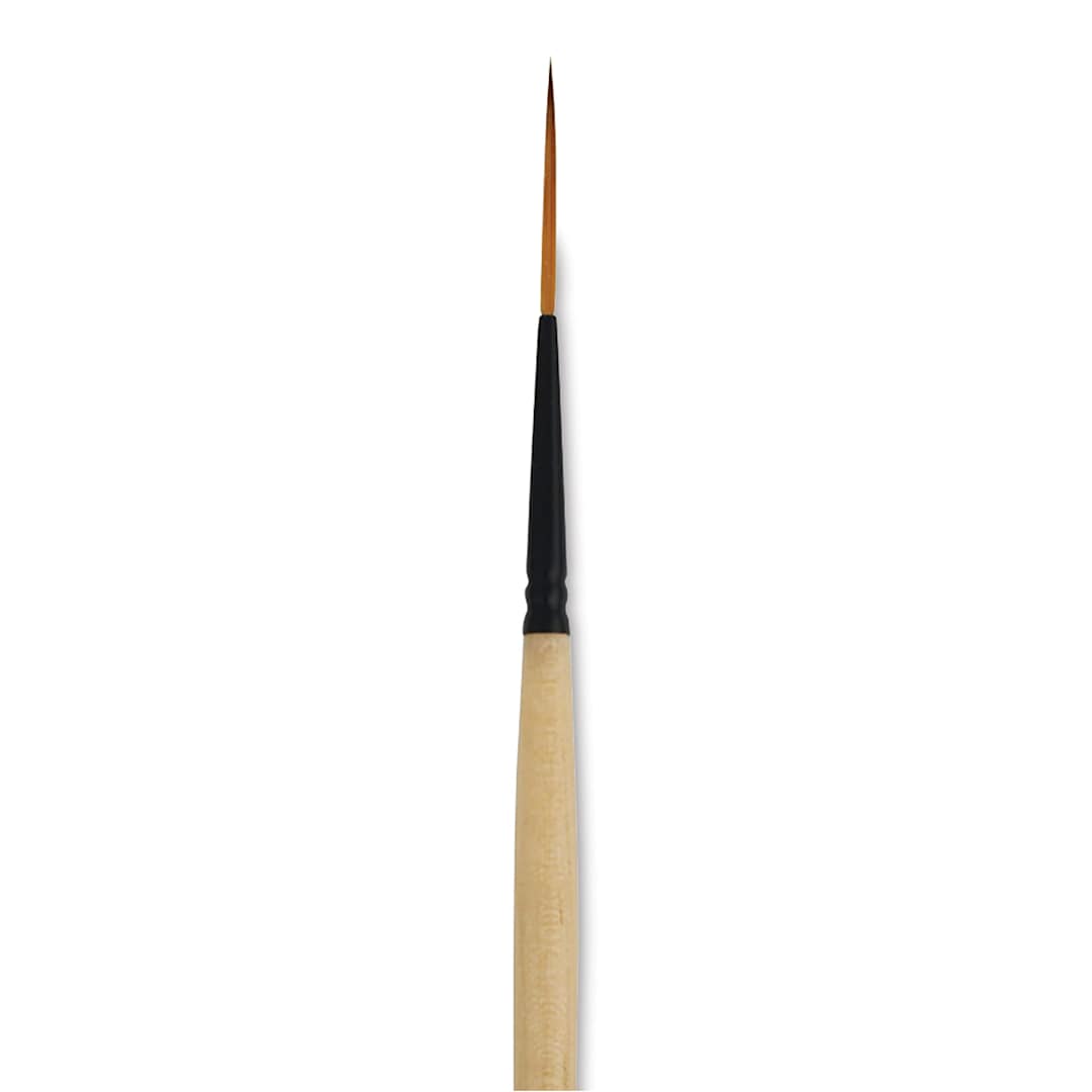 Open in modal - Dynasty Black Gold Brush - Script, Short Handle, Size 0 close up