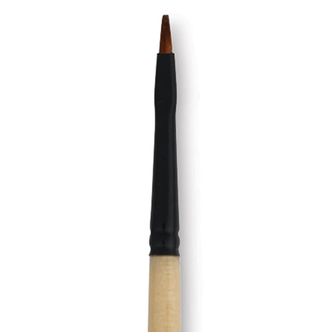 Open in modal - Dynasty Black Gold Brush - Shader, Short Handle, Size 0 close up