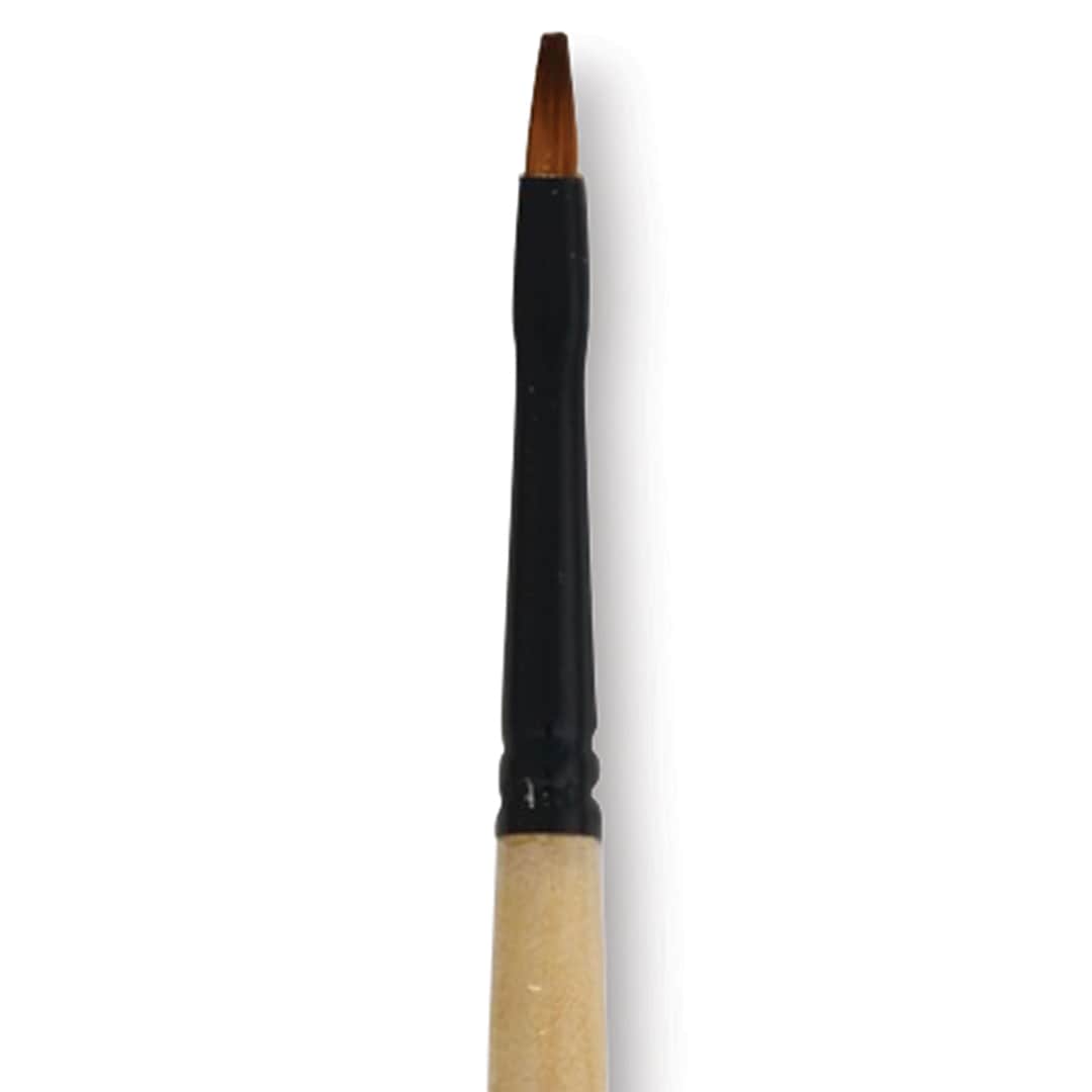 Open in modal - Dynasty Black Gold Brush - Shader, Short Handle, Size 1 close up