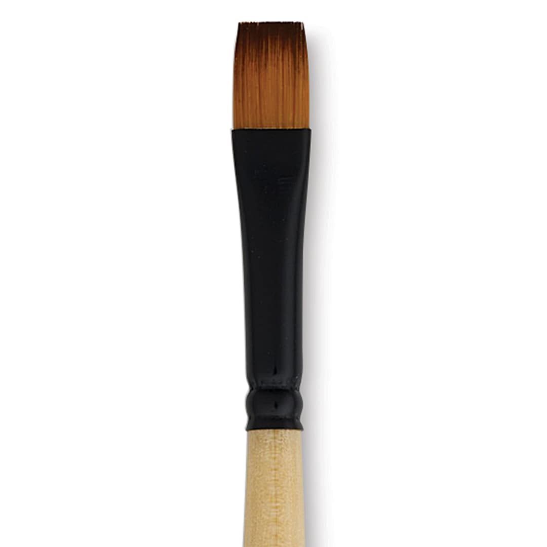 Open in modal - Dynasty Black Gold Brush - Shader, Short Handle, Size 10 close up