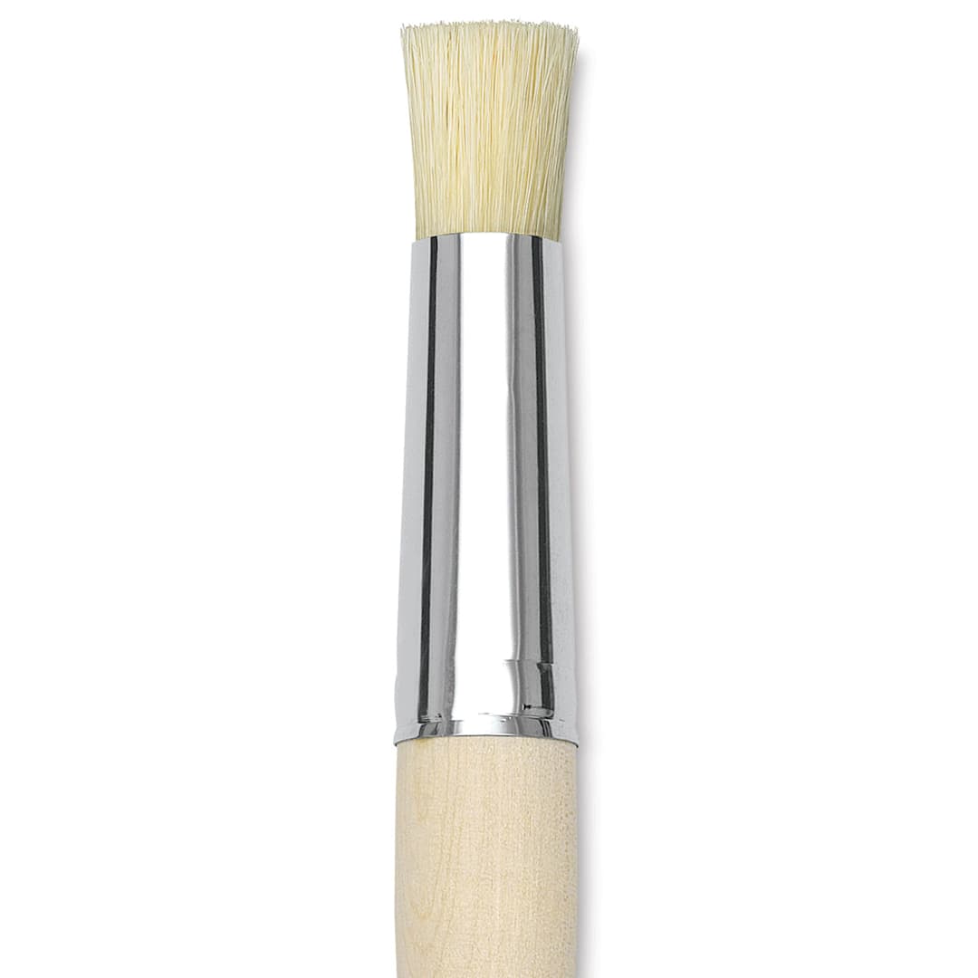 Open in modal - Da Vinci Artist Bristle Brush - Stencil Brush, Size 12 close up
