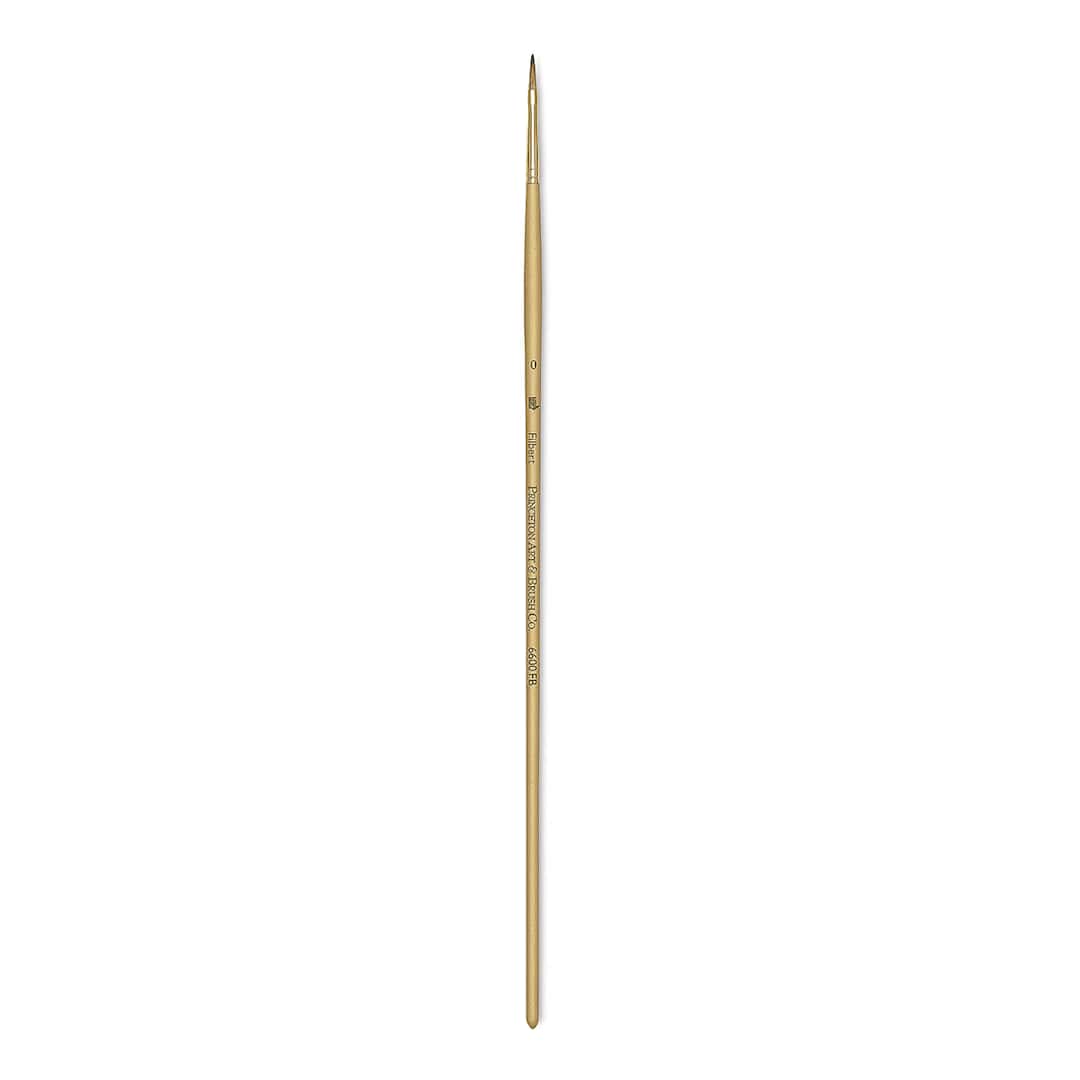 Open in modal - Princeton Synthetic Mongoose Brush - Filbert, Long Handle, Size 0