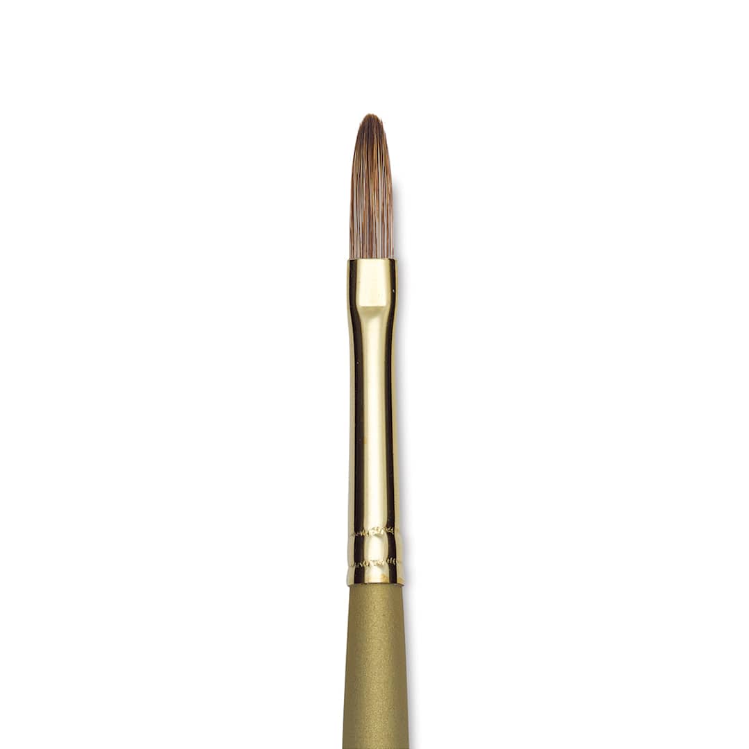 Open in modal - Princeton Synthetic Mongoose Brush - Filbert, Long Handle, Size 4 close up