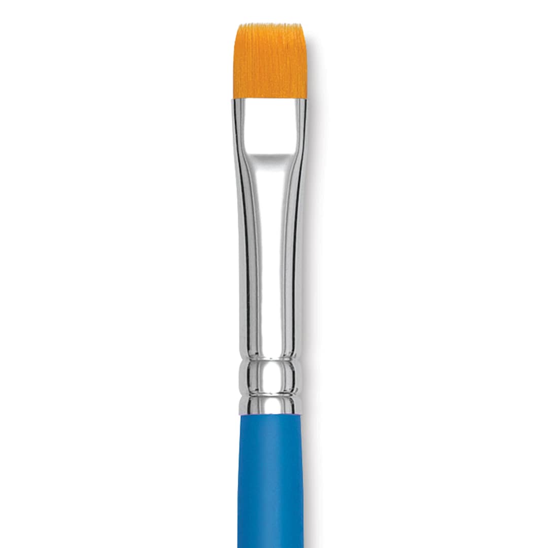 Open in modal - Princeton Select Synthetic Brush - Chisel Blender, Short Handle, Size 10 close up