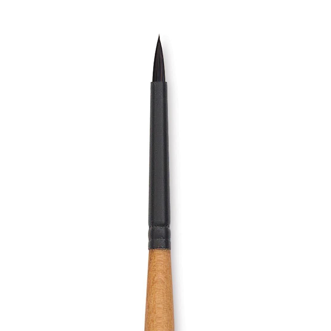 Open in modal - Princeton Catalyst Polytip Bristle Brush - Round, Long Handle, 2/0 close up
