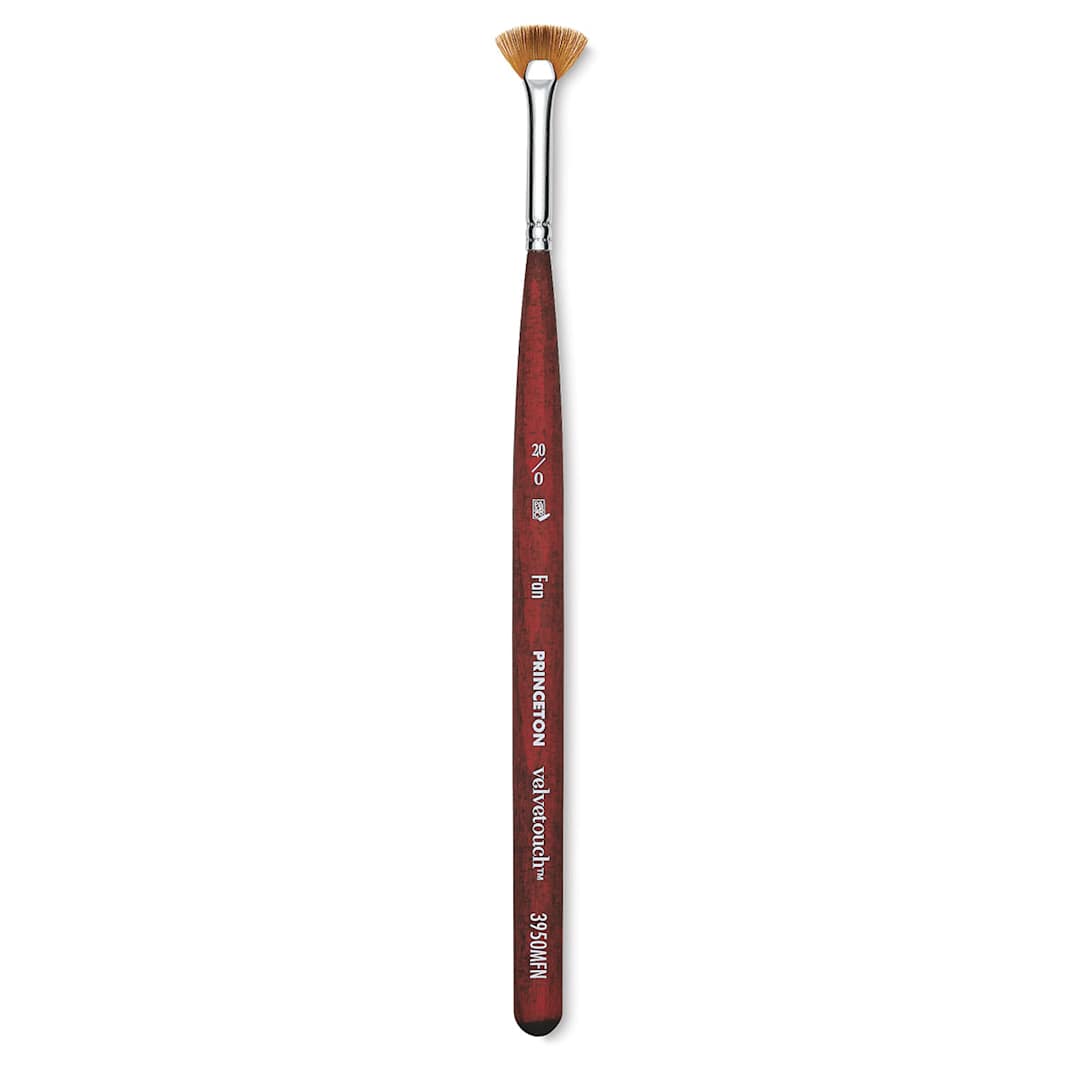 Open in modal - Princeton Velvetouch Series 3950 Synthetic Brush - Mini Fan Brush