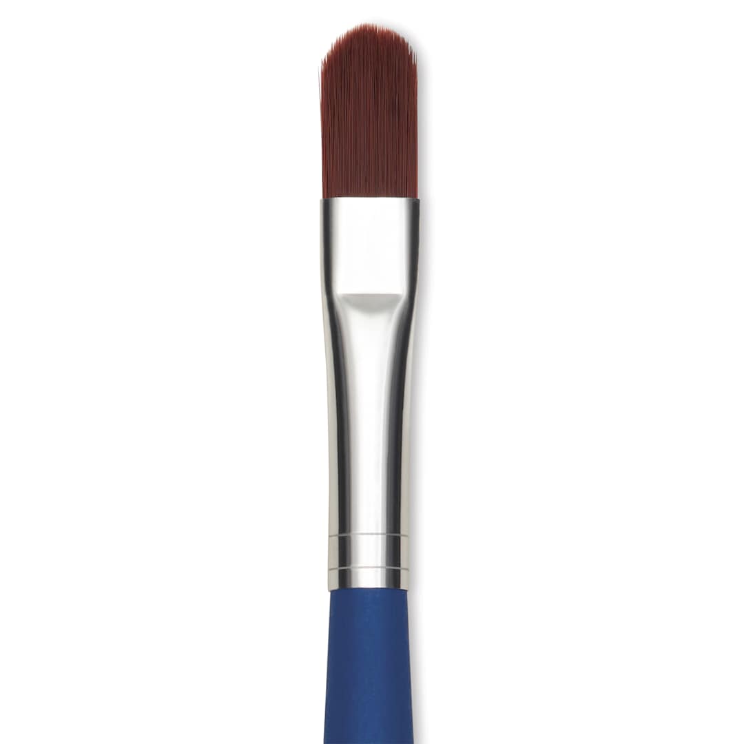Open in modal - Da Vinci Forte Acrylics Synthetic Brush - Filbert, Long Handle, Size 10, close-up