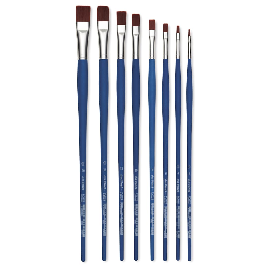 Open in modal - Da Vinci Forte Acrylics Synthetic Flat Brushes