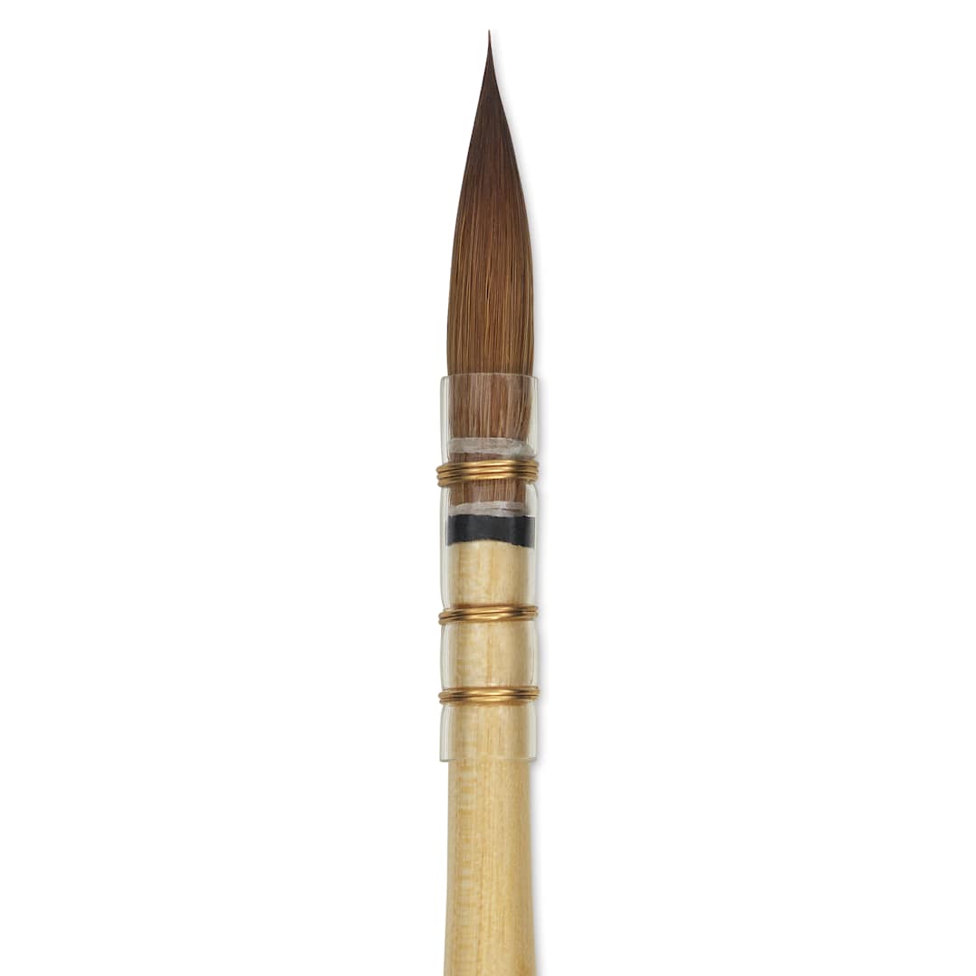 Open in modal -  Da Vinci Artissimo Kolinsky Red Sable Brush - Quill, Size 0, close-up