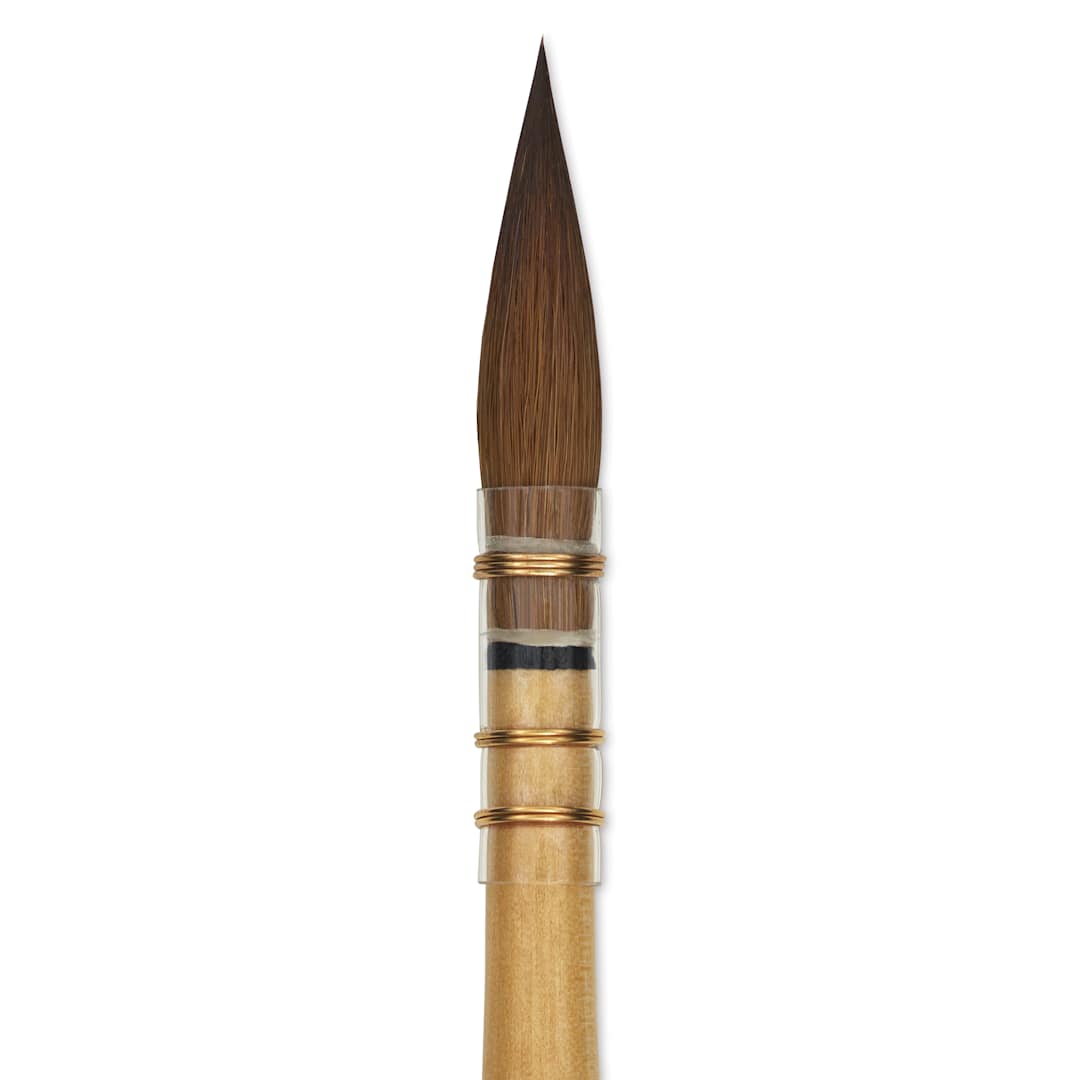 Open in modal -  Da Vinci Artissimo Kolinsky Red Sable Brush - Quill, Size 2, close-up