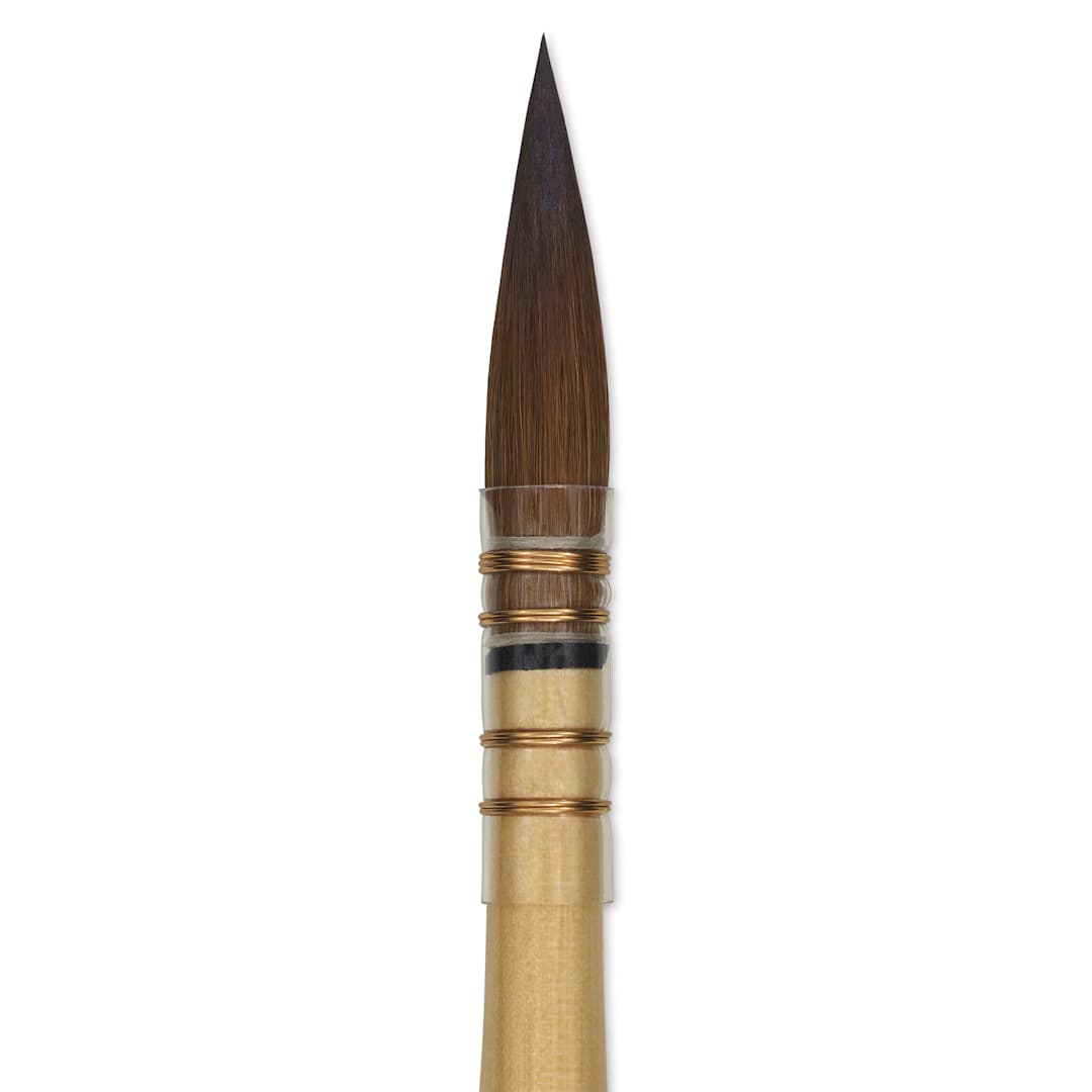 Open in modal -  Da Vinci Artissimo Kolinsky Red Sable Brush - Quill, Size 3, close-up