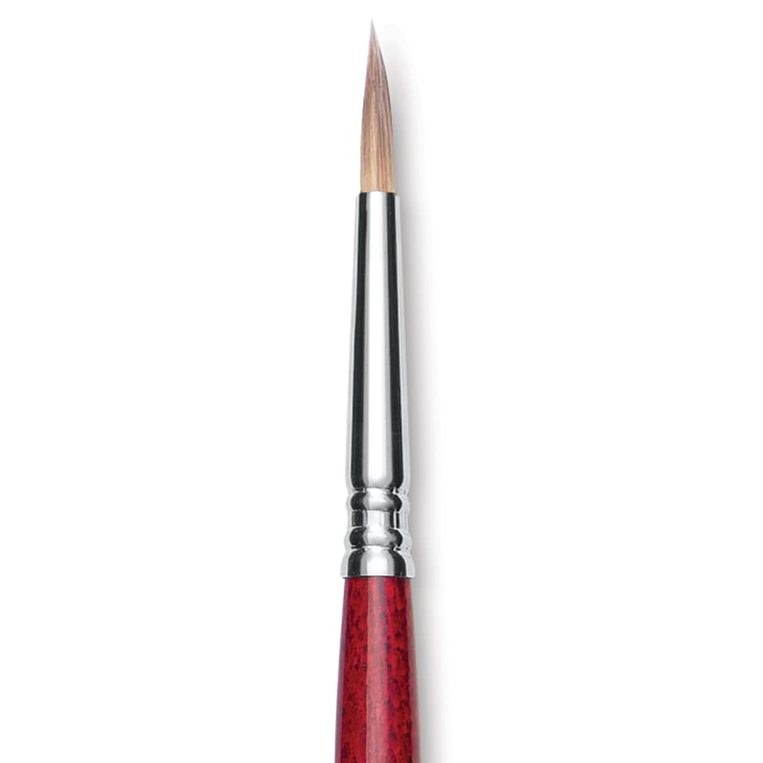 Open in modal - Escoda Opera Takatsu Synthetic Brush - Round, Long Handle, Size 6 close up