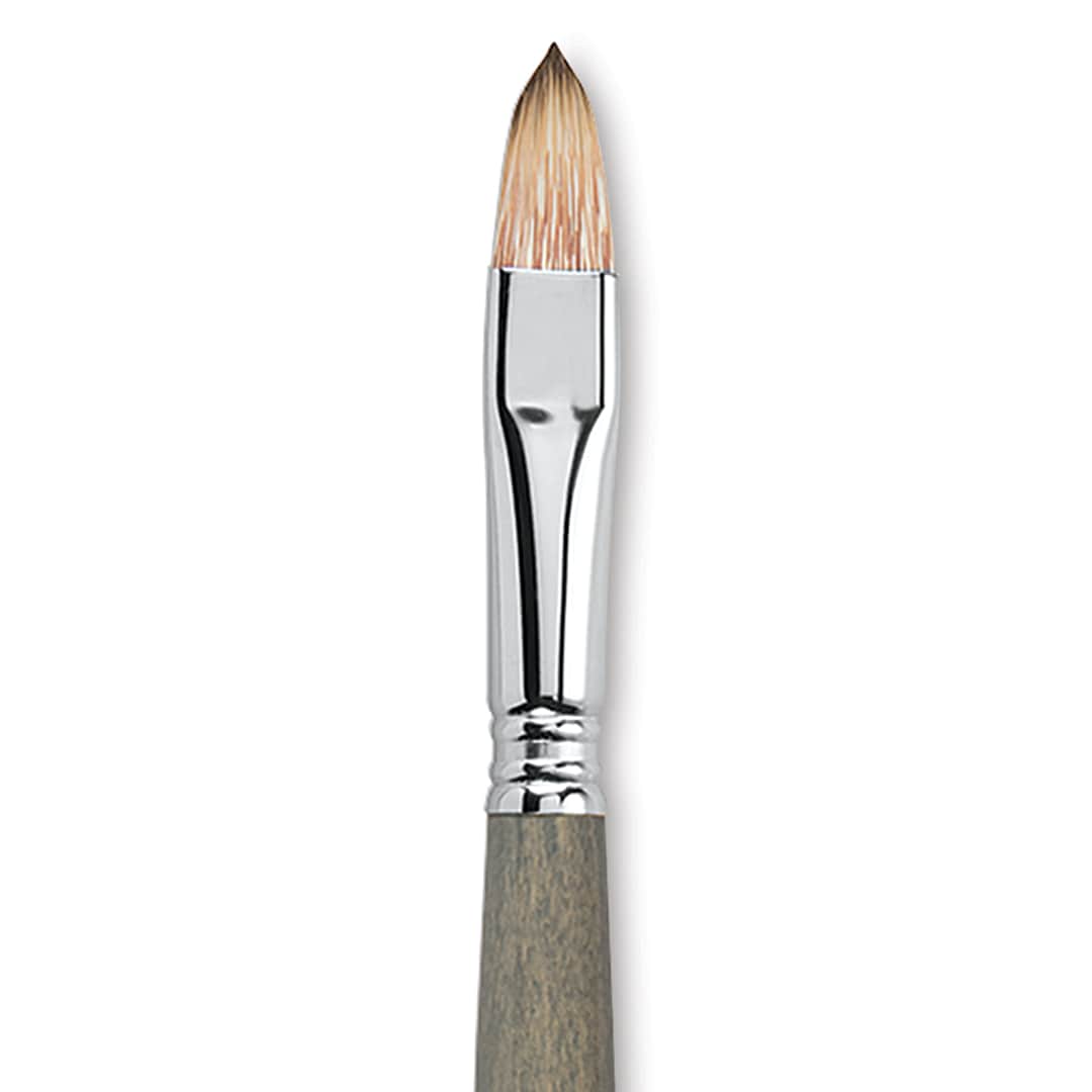 Open in modal - Escoda Modernista Tadami Synthetic Mongoose Brush - Filbert, Long Handle, Size 14
