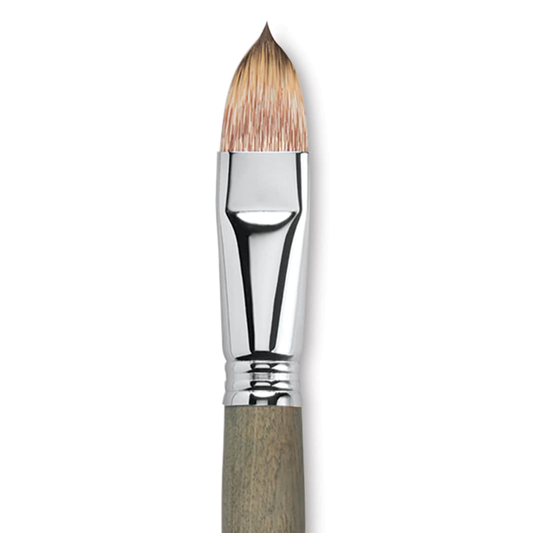 Open in modal - Escoda Modernista Tadami Synthetic Mongoose Brush - Filbert, Long Handle, Size 20