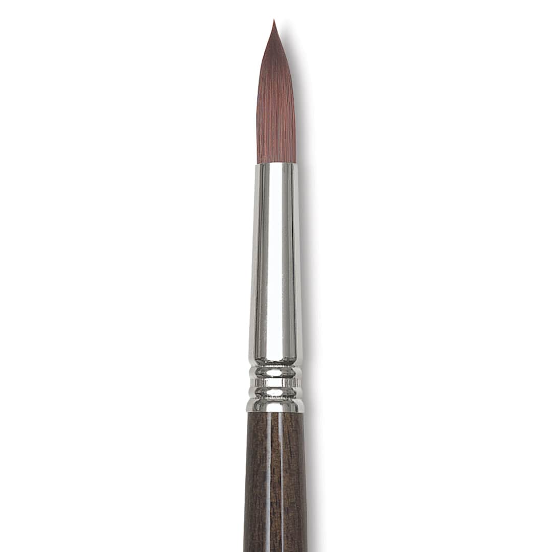 Open in modal - Escoda Primera Teijin Synthetic Brush - Round, Long Handle, Size 3/0