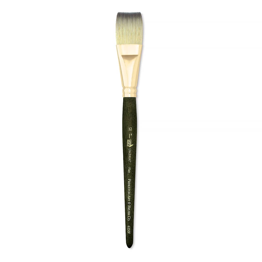 Open in modal - Princeton Umbria Brush - Flat, Short Handle, Size 12