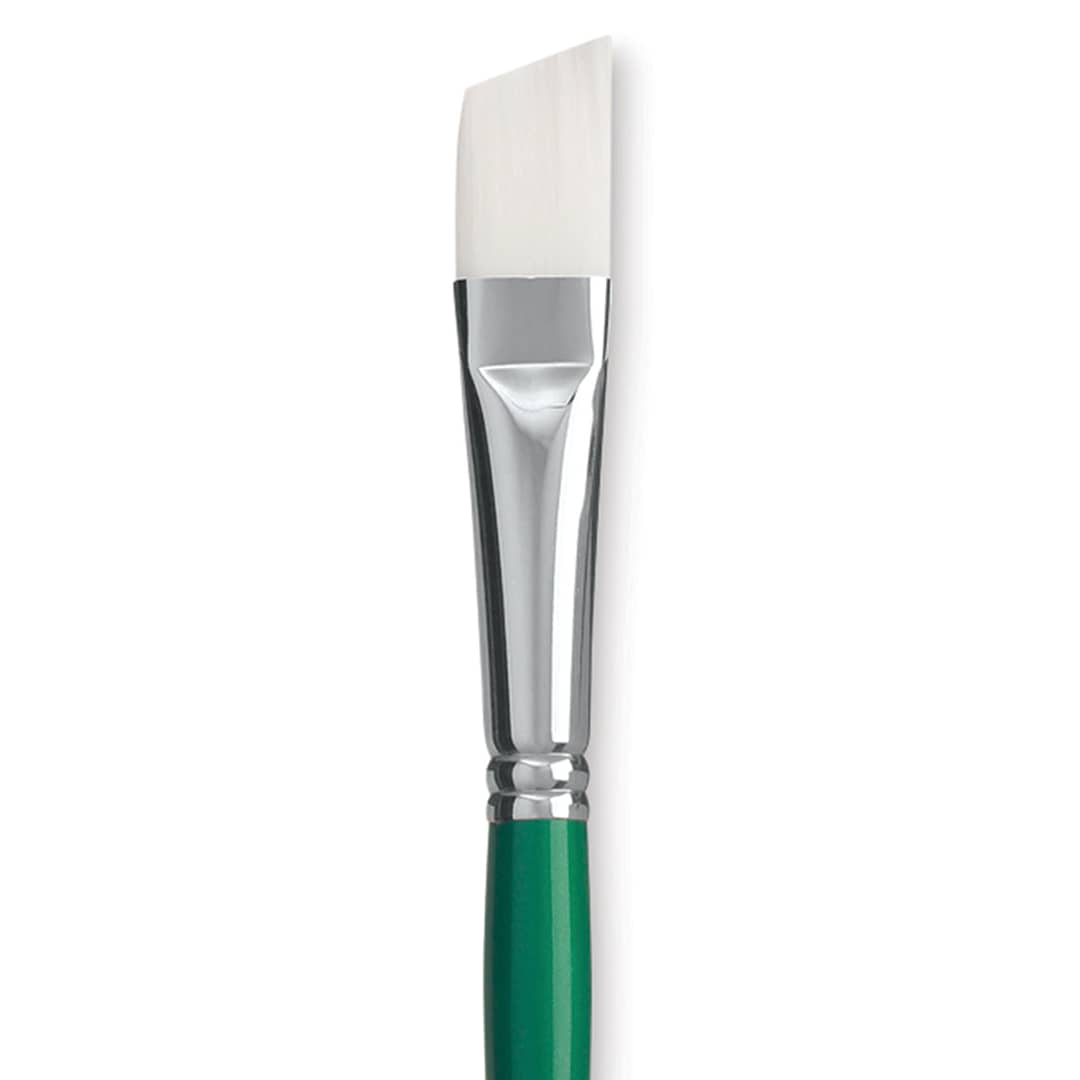 Open in modal - Princeton Synthetic Bristle Brush - Angular Bright, Size 10 close up