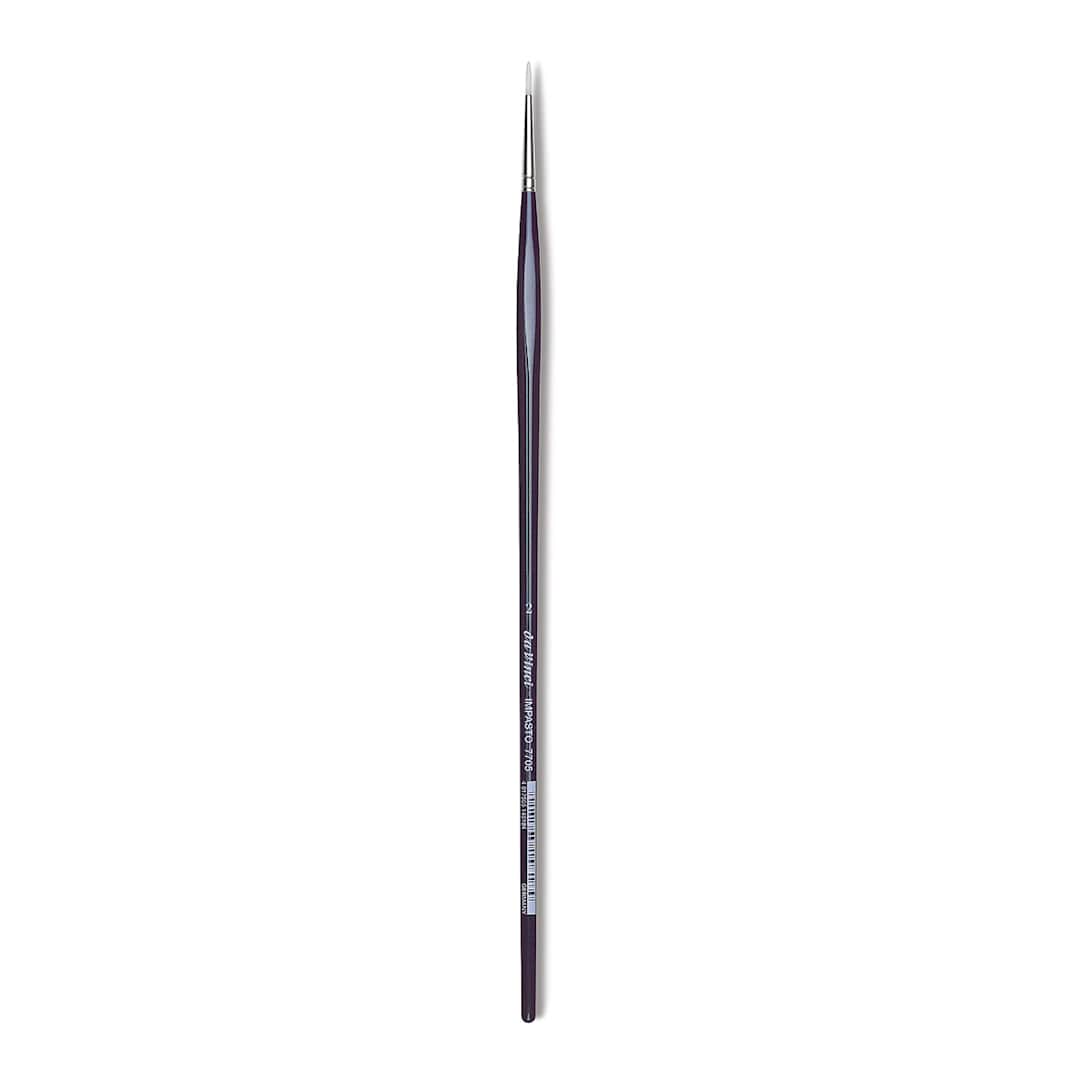 Open in modal - Da Vinci Impasto Brush - Round, Long Handle, Size 2