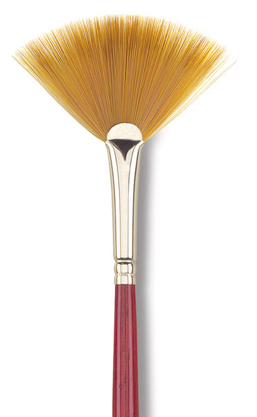 Open in modal - Heritage Series 4000 Synthetic Brushes - Closeup of single Fan Brush