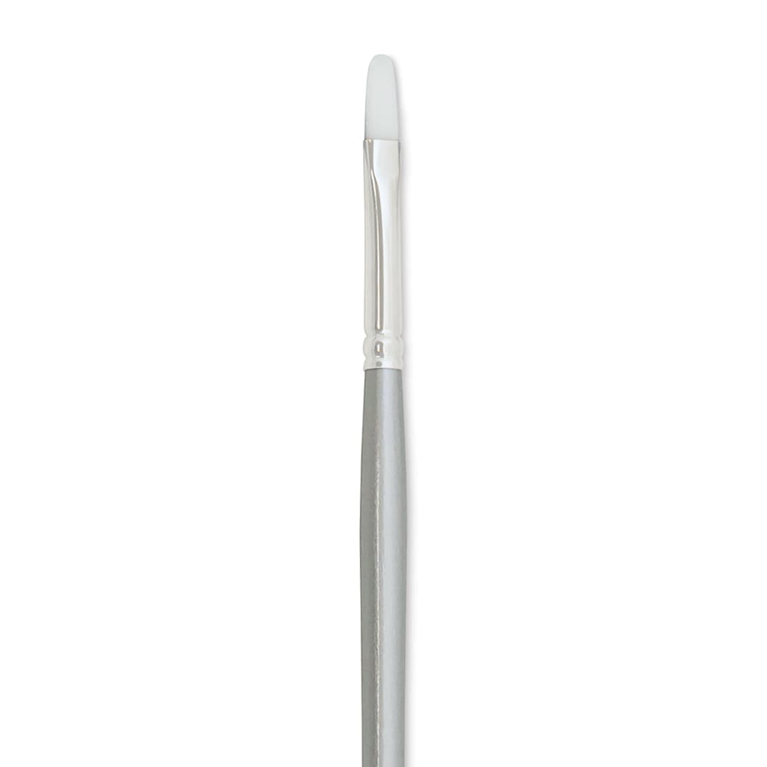 Open in modal - Silver Brush Silverwhite Synthetic Brush - Filbert, Long Handle, Size 2 close up
