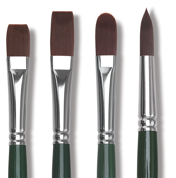 Open in modal - Silver Brush Ruby Satin Synthetic Brushes - Long Handle
