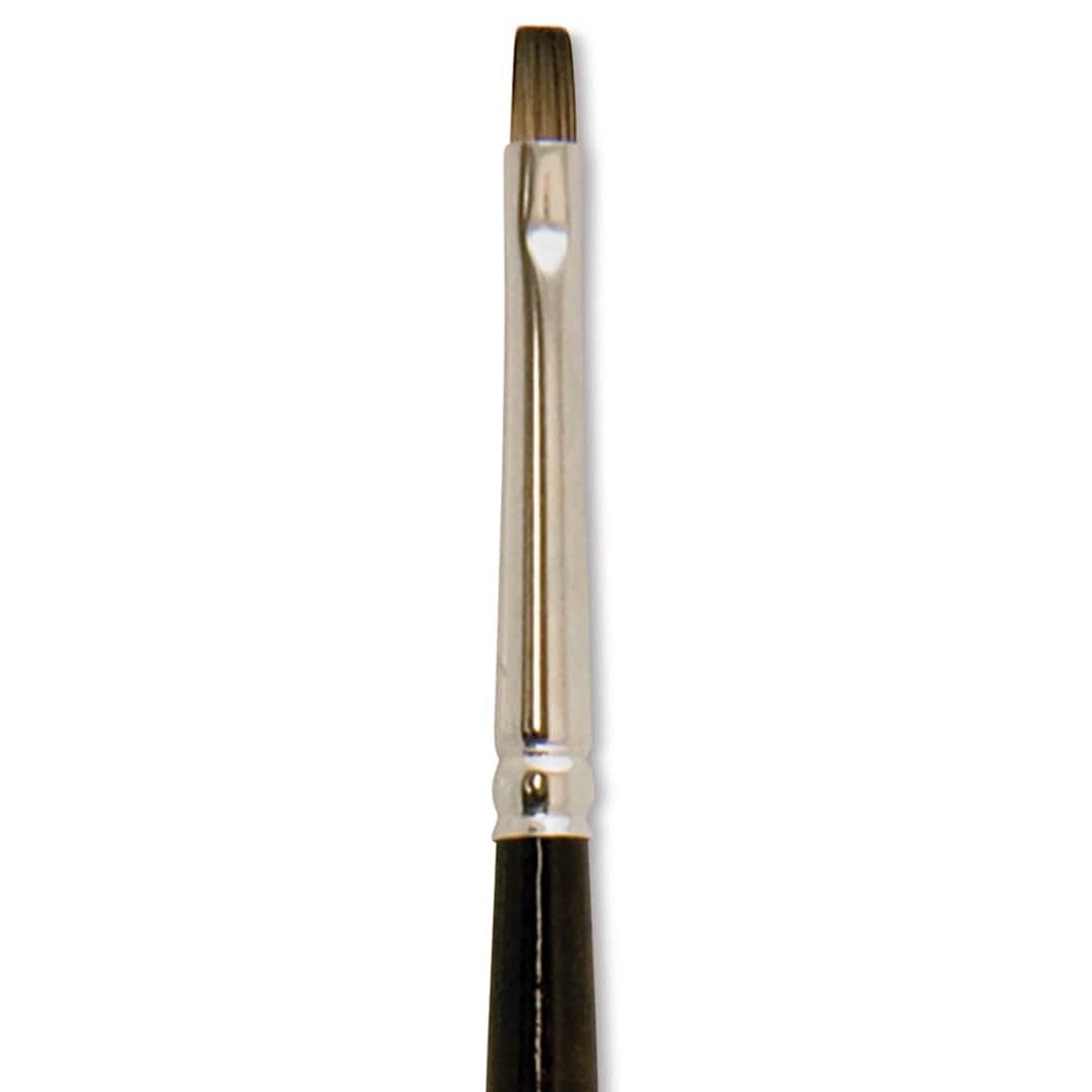 Open in modal - Silver Brush Monza Synthetic Mongoose Artist Brush - Short Bright, Size 0 close up
