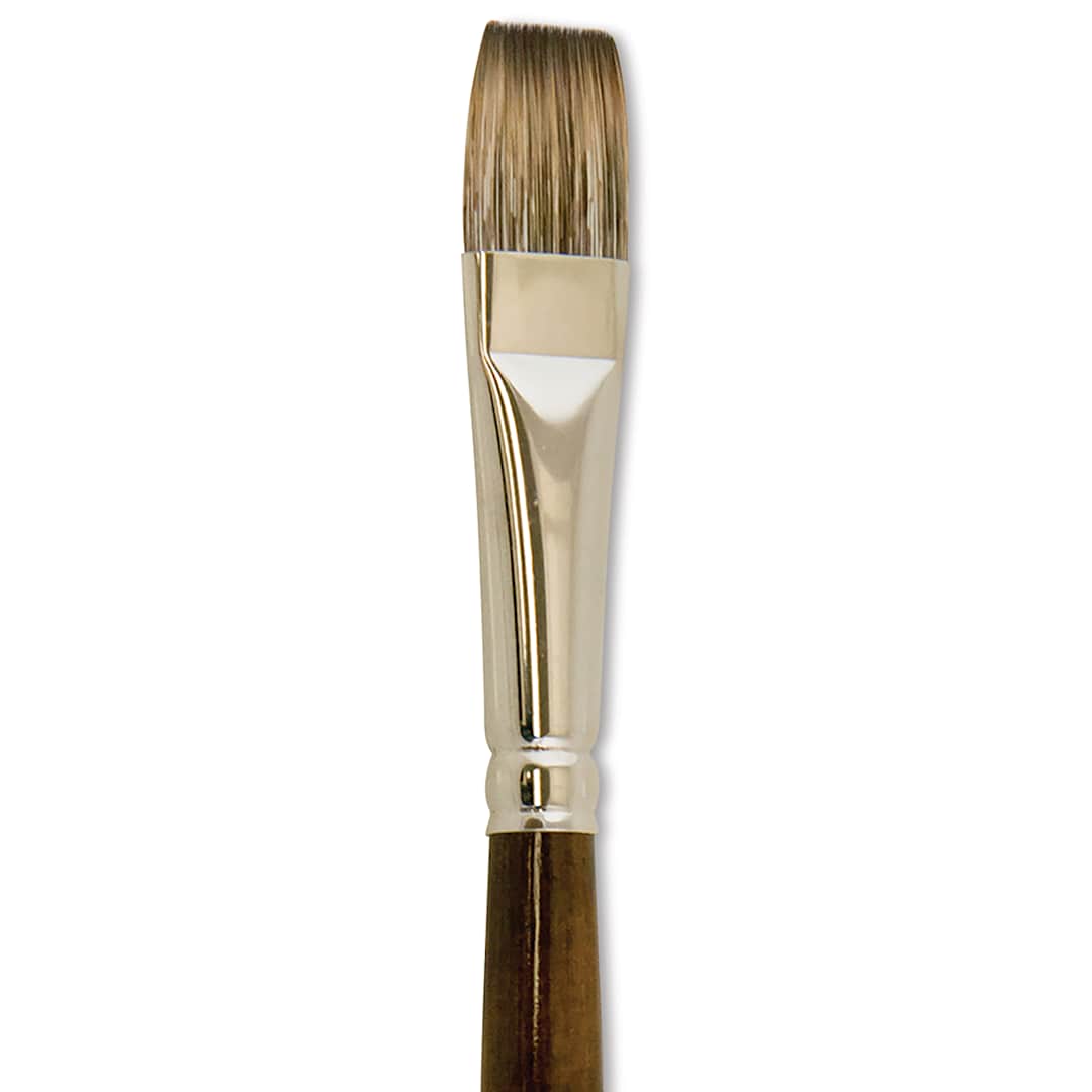 Open in modal - Silver Brush Monza Synthetic Mongoose Brush - Glaze, Size 1/2" close up