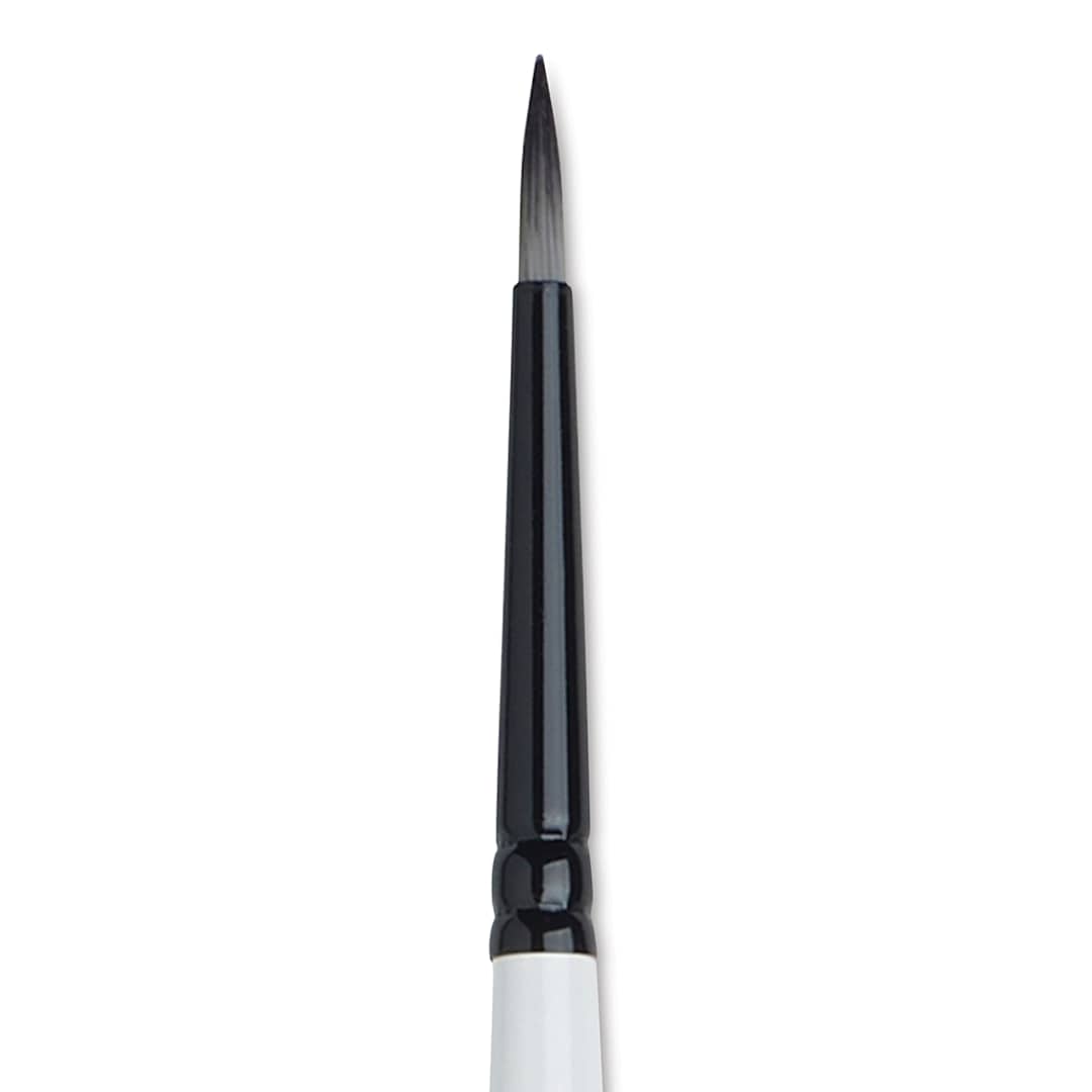 Open in modal - Winsor & Newton Artists’ Acrylic Brush - Round, Long Handle, Size 2