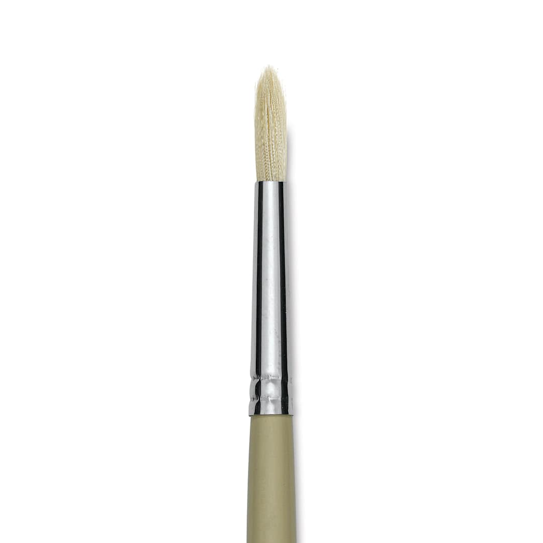 Open in modal - Robert Simmons Signet Brush - Round, Long Handle, Size 4 close up