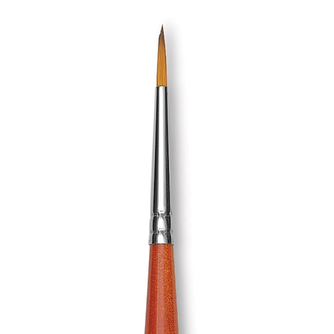 Open in modal - Raphael Golden Kaerell Brush - Round, Long Handle, Size 6, close-up