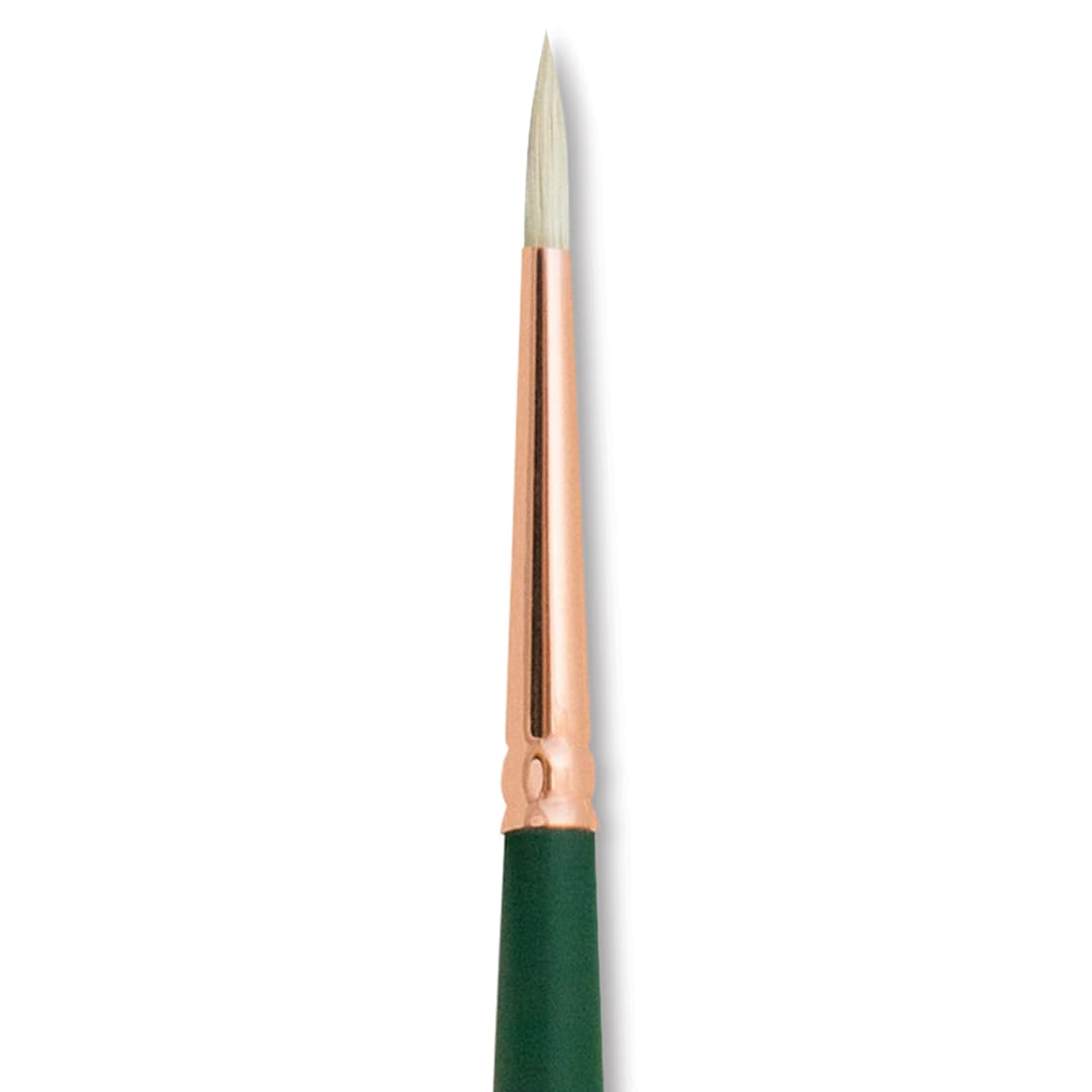 Open in modal - Silver Brush Grand Prix Super Brush - Round, Long Handle, Size 1 close up