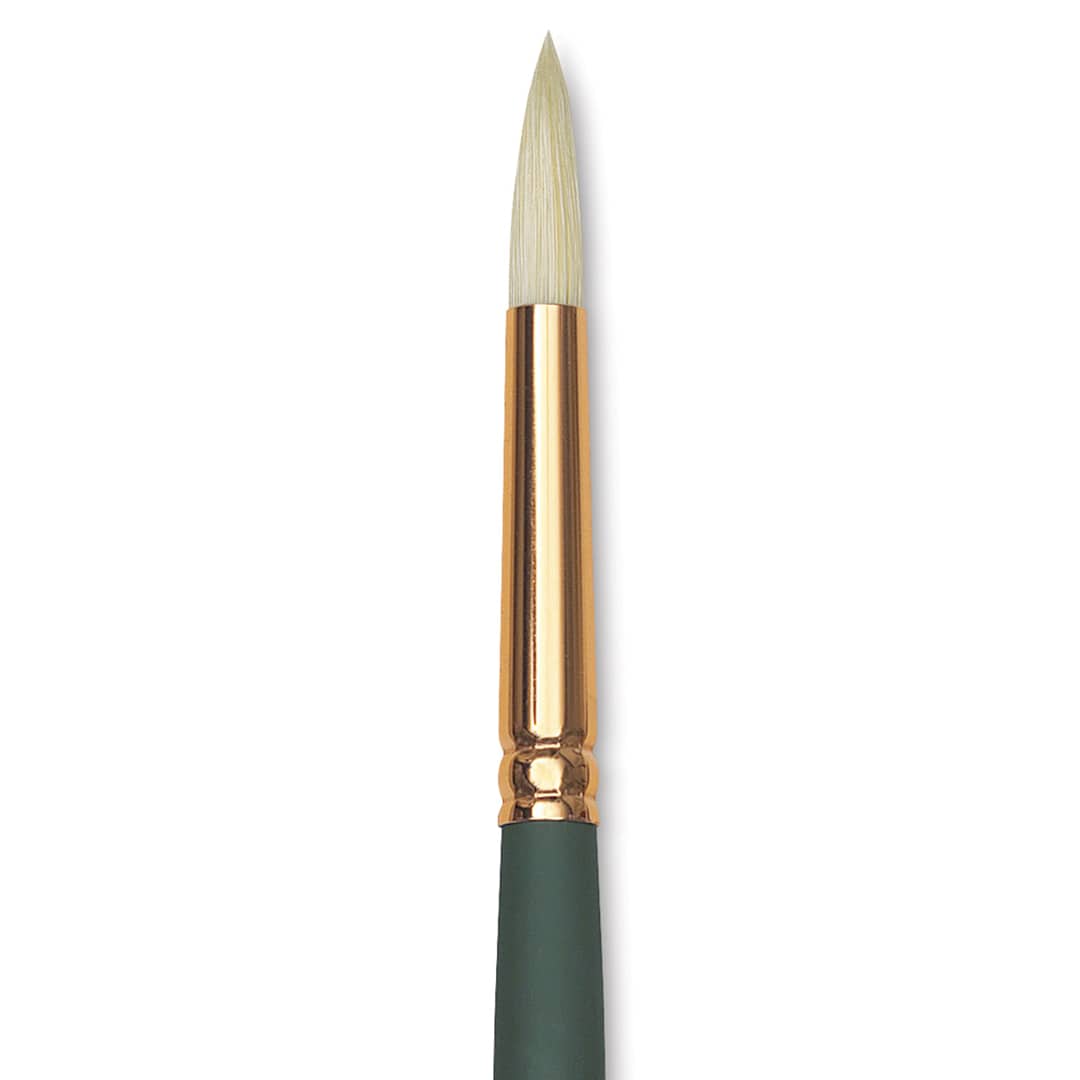 Open in modal - Silver Brush Grand Prix Super Brush - Round, Long Handle, Size 6 close up