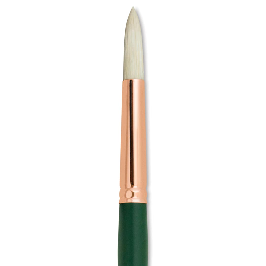 Open in modal - Silver Brush Grand Prix Super Brush - Round, Long Handle, Size 12 close up