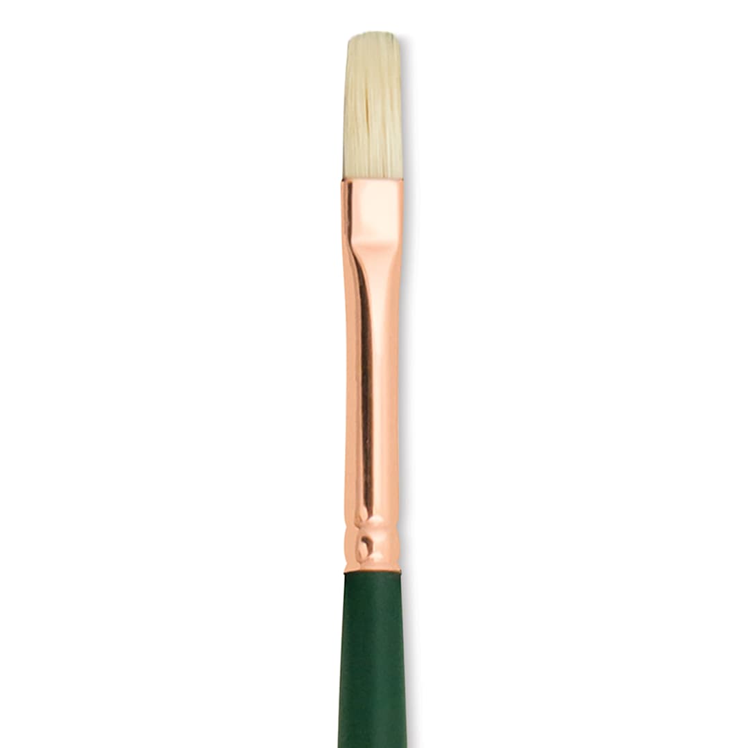 Open in modal - Silver Brush Grand Prix Super Brush - Flat, Long Handle, Size 1 close up