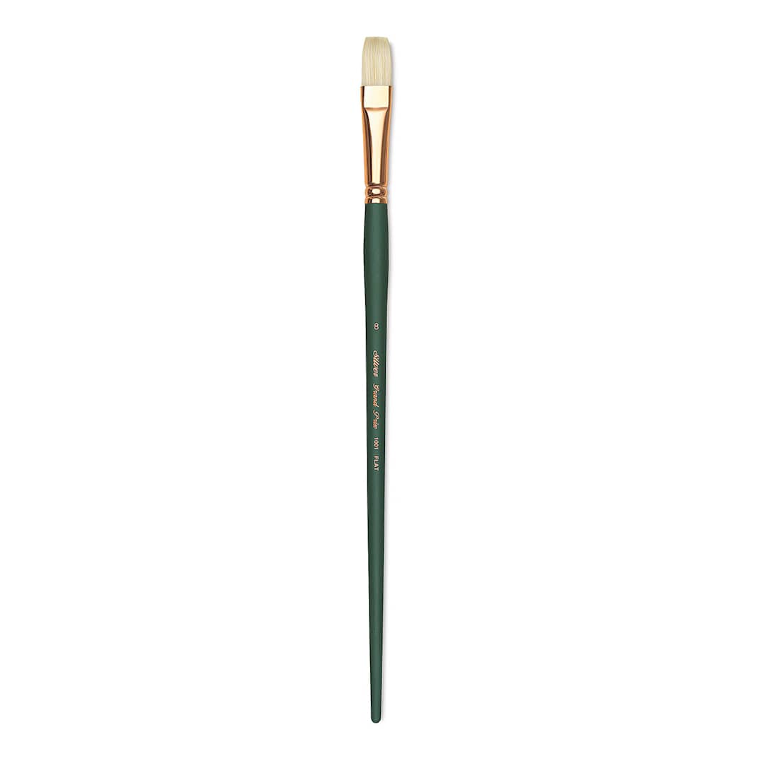 Open in modal - Silver Brush Grand Prix Super Brush - Flat, Long Handle, Size 8