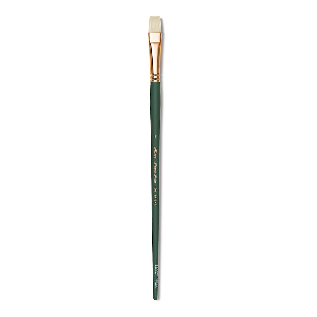 Open in modal - Silver Brush Grand Prix Super Brush - Bright, Long Handle, Size 8