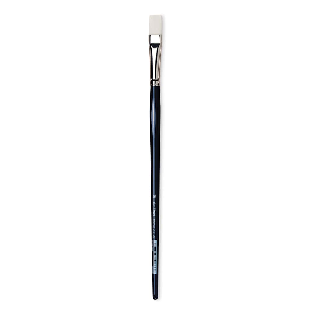 Open in modal - Da Vinci Impasto Brush - Flat, Long Handle, Size 16