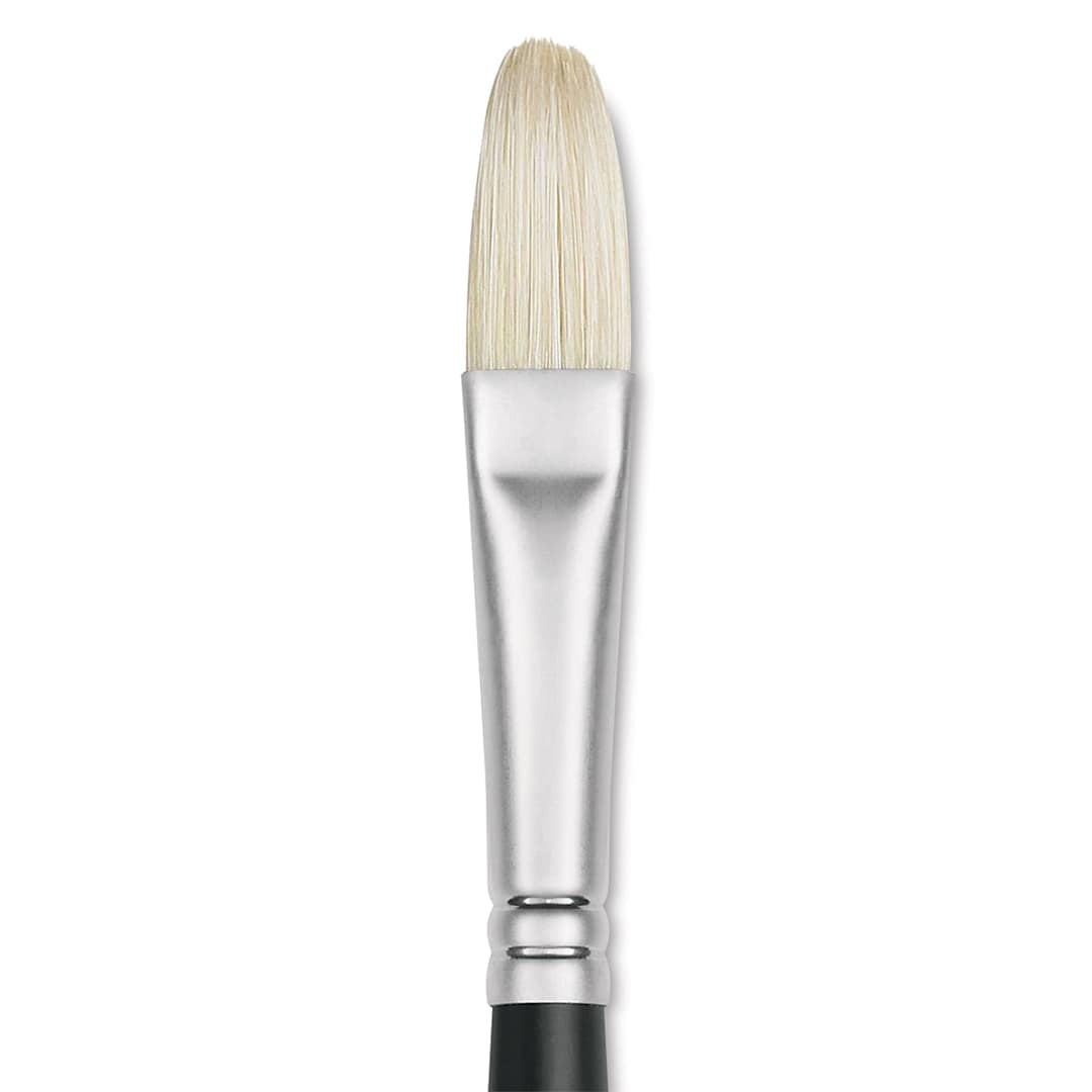 Open in modal - Winsor & Newton Artists' Oil Brush - Filbert, Long Handle, Size 8