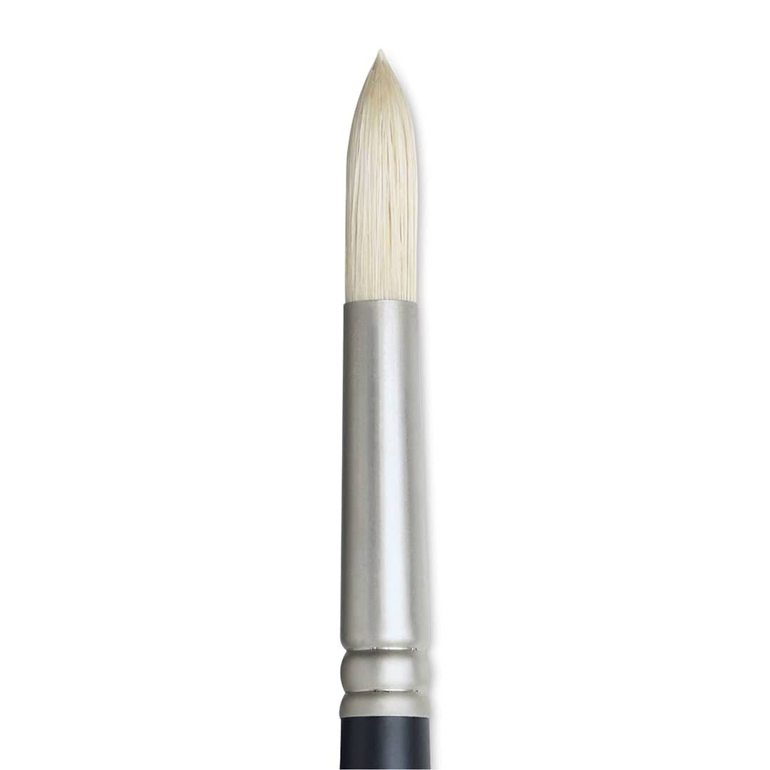 Open in modal - Winsor & Newton Artists' Oil Brush - Round, Long Handle, Size 10