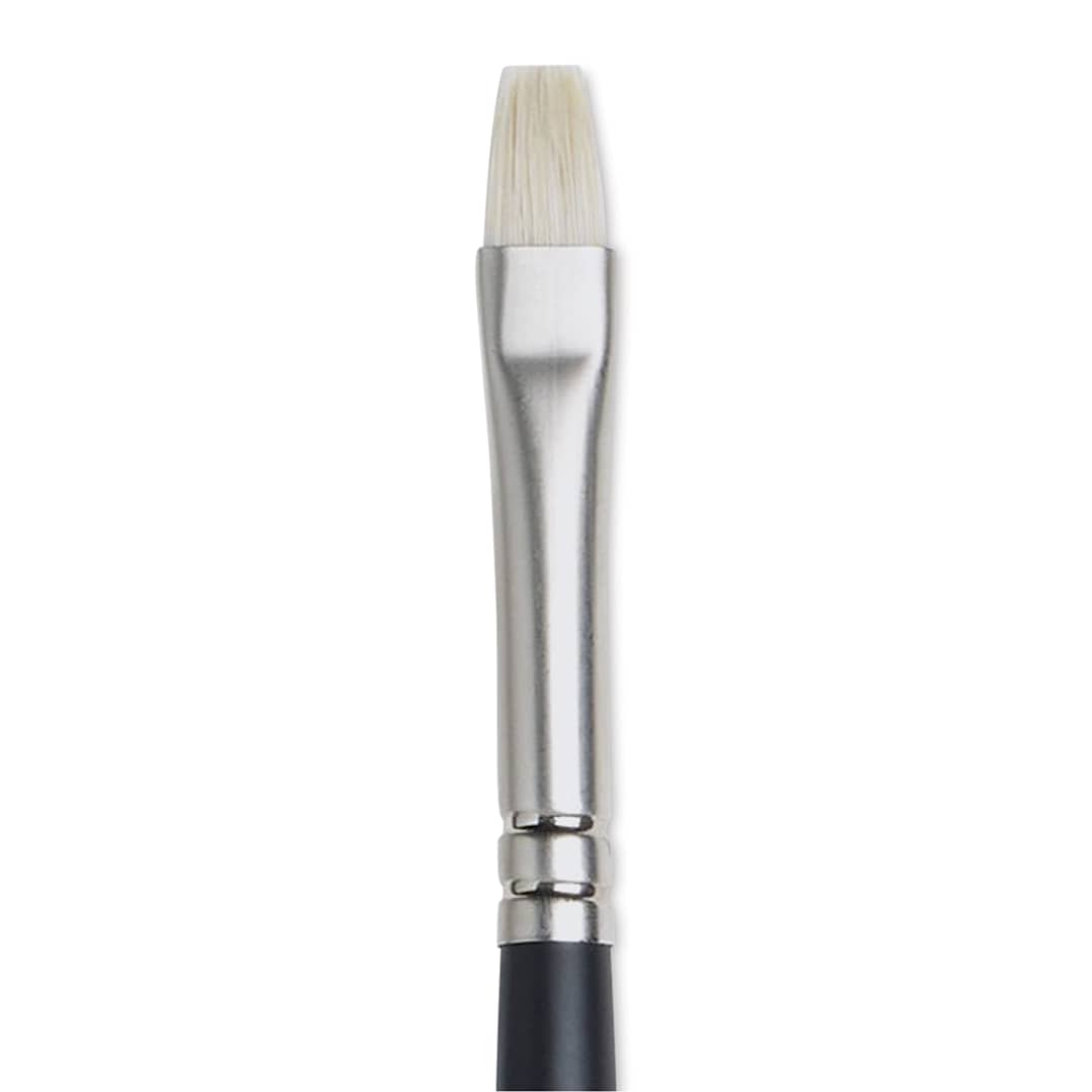 Open in modal - Winsor & Newton Artists' Oil Brush - Bright, Long Handle, Size 3
