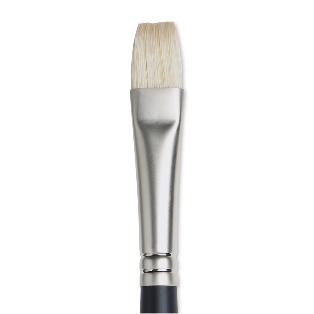 Open in modal - Winsor & Newton Artists' Oil Brush - Bright, Long Handle, Size 8