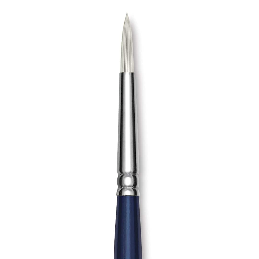 Open in modal - Silver Brush Bristlon Stiff White Synthetic Brush - Round, Size 3 (close-up)