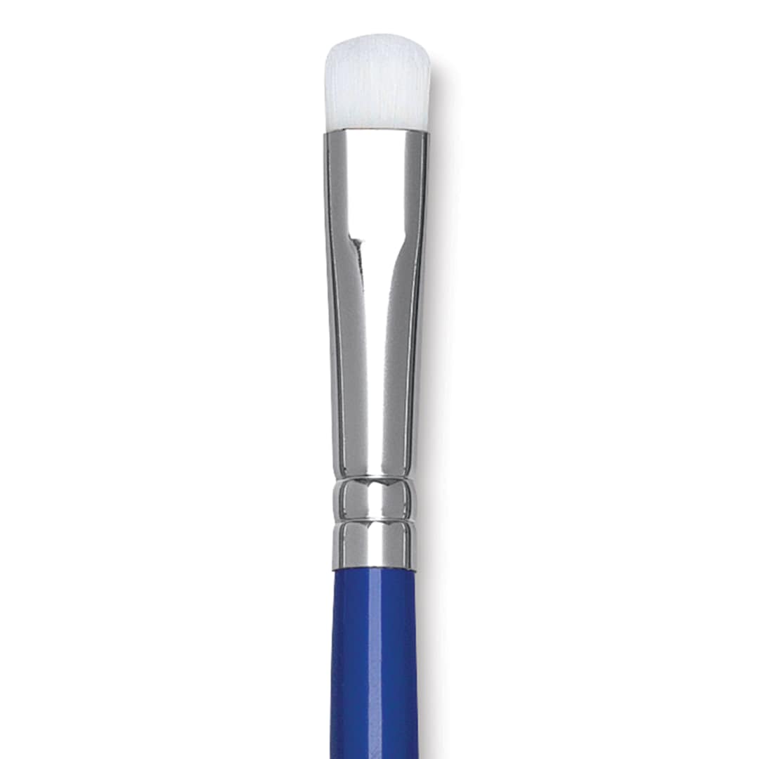 Open in modal - Blick Scholastic Wonder White Brush - Scrubber, Short Handle, Size 8, close up