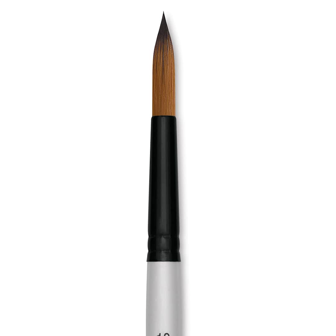 Open in modal - Robert Simmons Simply Simmons Synthetic Brush - Round, Short Handle, Size 12 close up