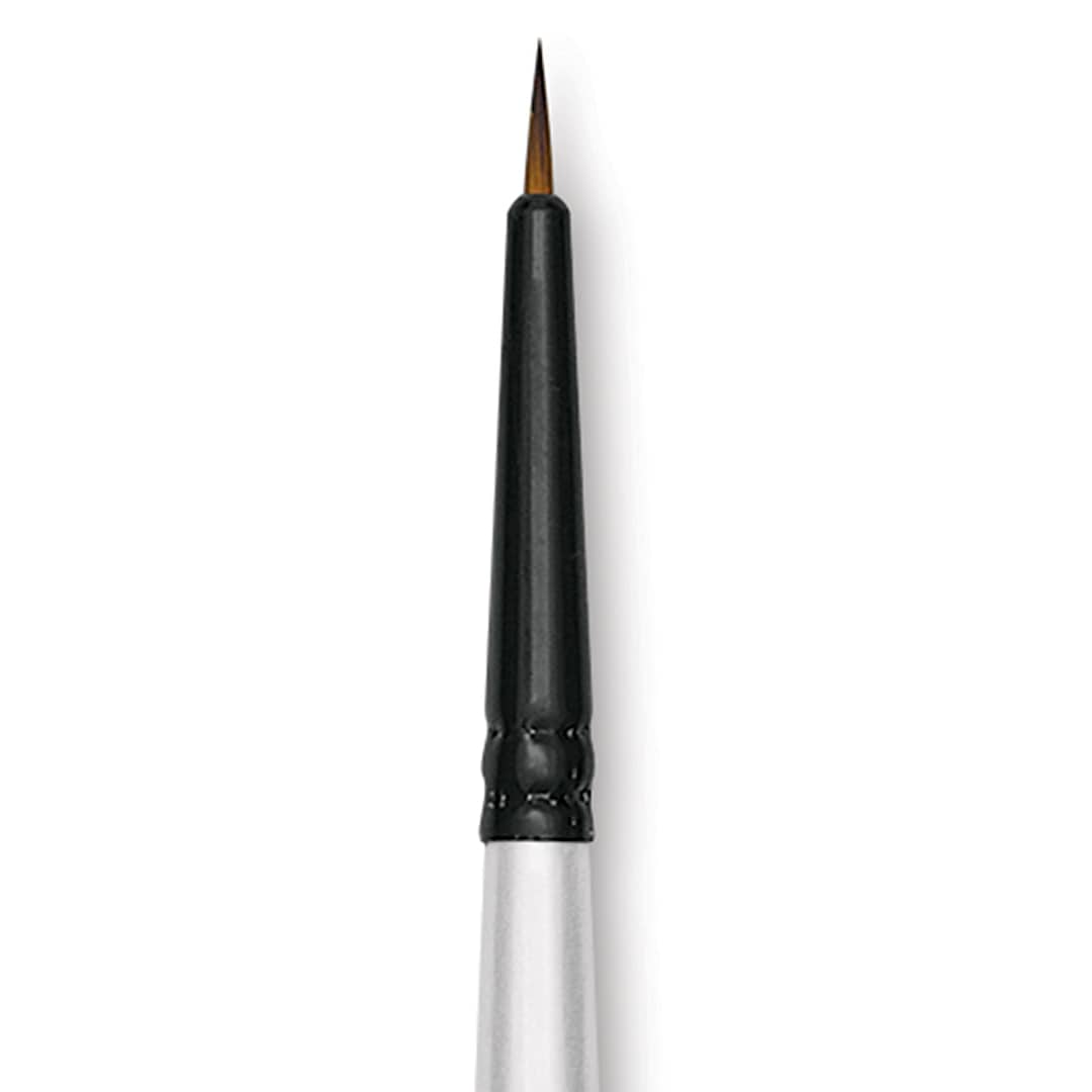 Open in modal - Robert Simmons Simply Simmons Synthetic Brush - Spotter, Short Handle, Size 3/0 close up