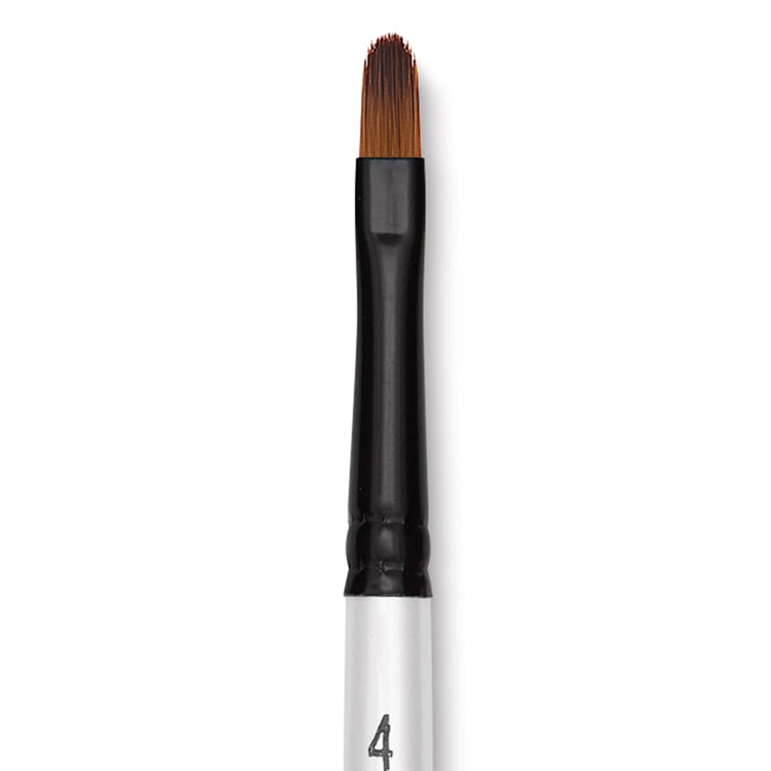 Open in modal - Robert Simmons Simply Simmons Synthetic Brush - Filbert, Short Handle, Size 4 close up