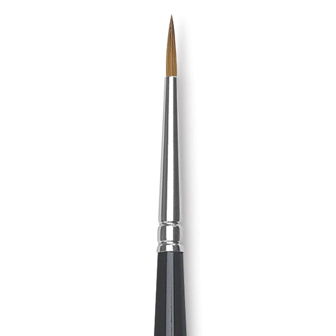 Open in modal - Da Vinci Maestro Kolinsky Brush - Restauro Retouch, Short Handle, Size 2, close up