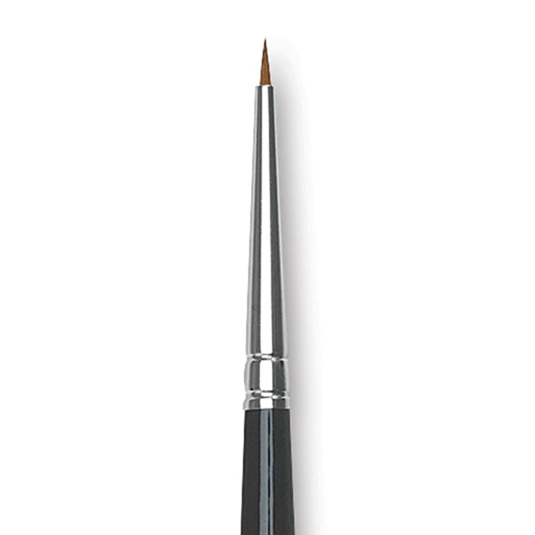 Open in modal - Da Vinci Maestro Kolinsky Brush - Miniaturist, Short Handle, Size 0 close up