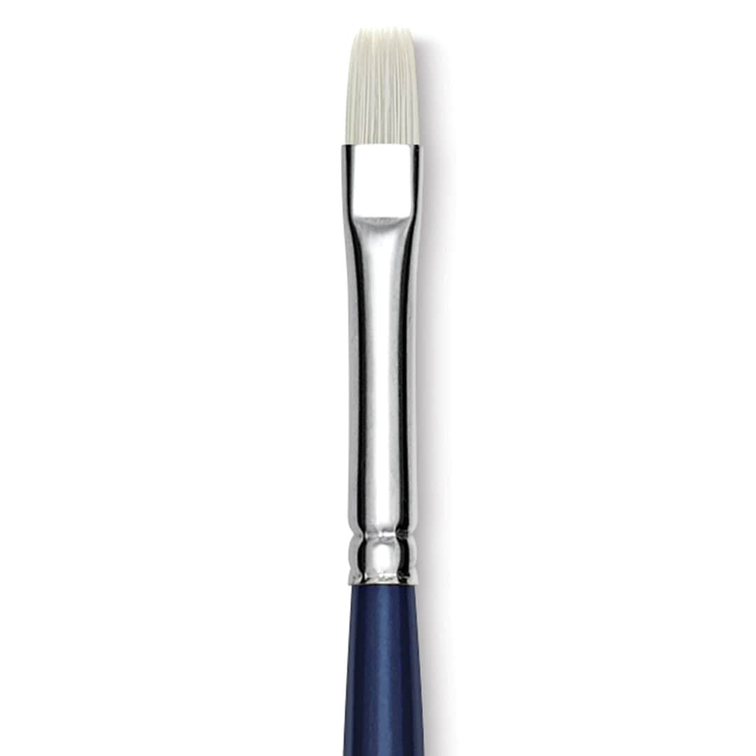 Open in modal - Silver Brush Bristlon Stiff White Synthetic Brush - Bright, Size 1 (close-up)