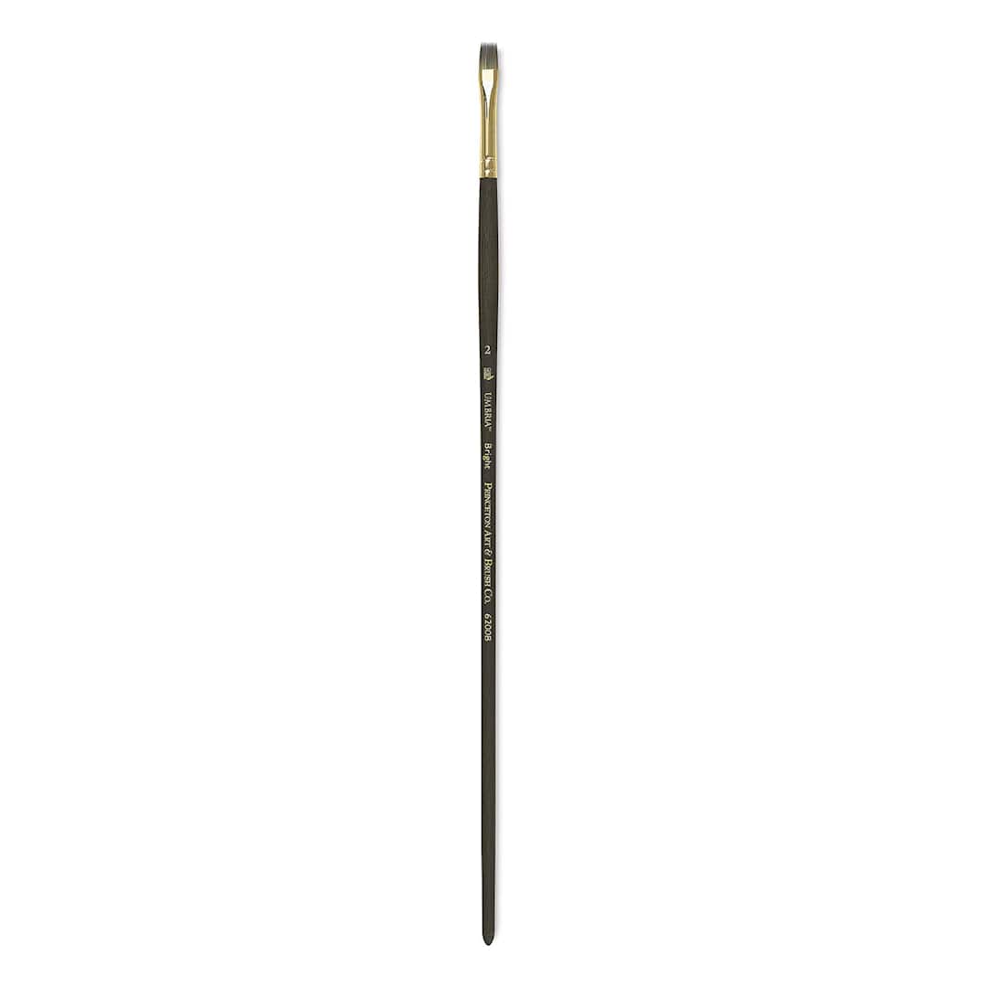 Open in modal - Princeton Umbria Brush - Bright, Long Handle, Size 2